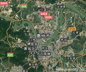 惠州市衛(wèi)星地圖