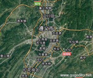 遵義市衛星地圖