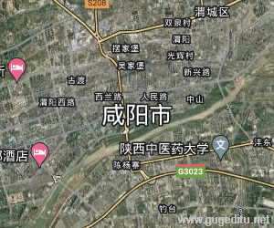 咸陽市衛星地圖