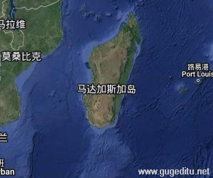 馬達(dá)加斯加衛(wèi)星地圖